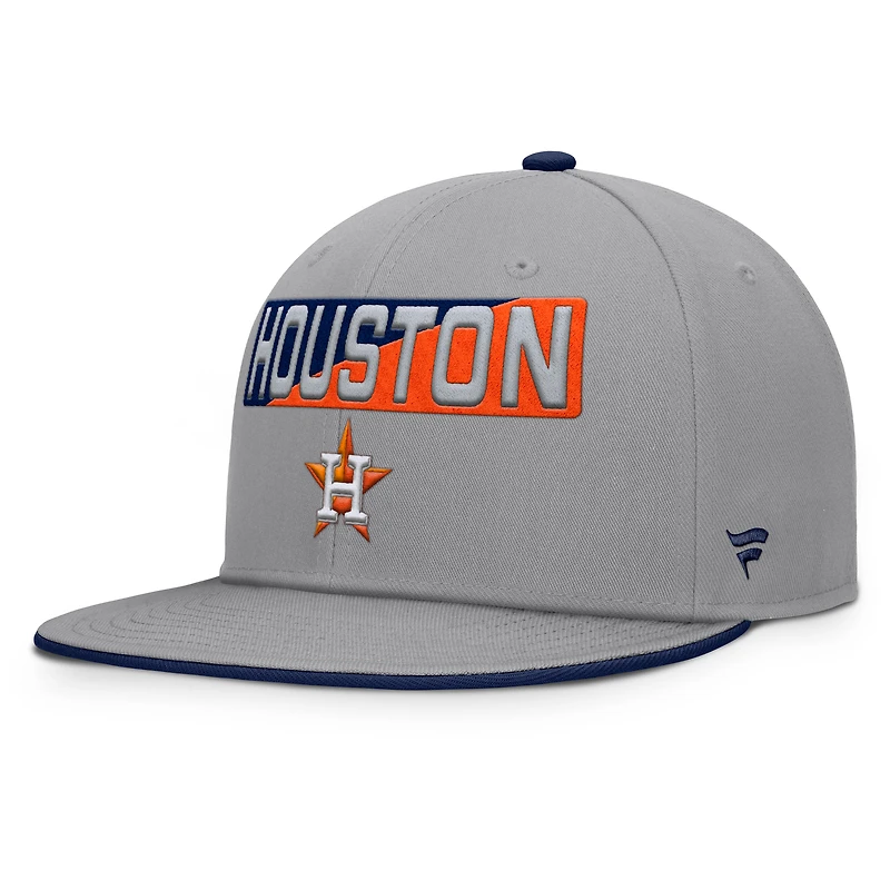 Men's Fanatics Gray Houston Astros Punchout Snapback Hat
