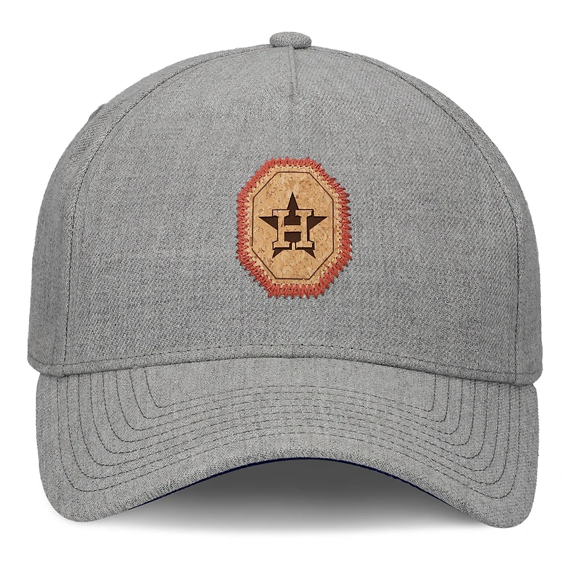 Men's Fanatics Gray Houston Astros Signature Elements Cork Patch A-Frame Adjustable Hat