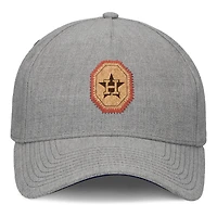 Men's Fanatics Gray Houston Astros Signature Elements Cork Patch A-Frame Adjustable Hat