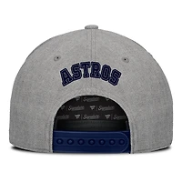 Men's Fanatics Gray Houston Astros Signature Elements Cork Patch A-Frame Adjustable Hat