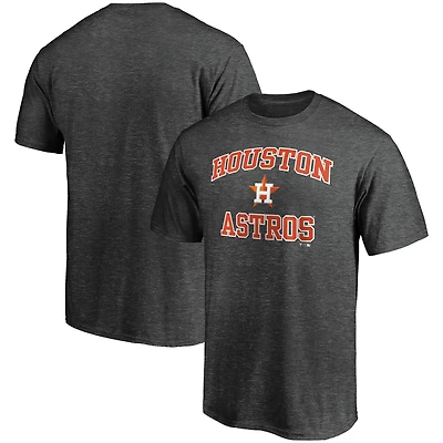 Men's Fanatics Heather Charcoal Houston Astros Heart & Soul T-Shirt