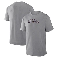 Men's Fanatics Heather Gray Houston Astros Play Tribute Tri-Blend T-Shirt