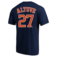 Men's Fanatics Jose Altuve Navy Houston Astros Big & Tall Name Number T-Shirt