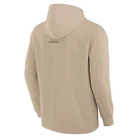 Men's Fanatics Khaki Houston Astros Elements Lightweight Fleece Hoodie