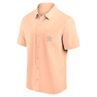Men's Fanatics Light Pink Houston Astros Front Office Button-Up Shirt