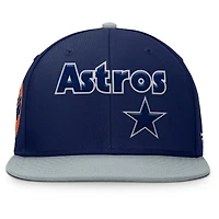 Men's Fanatics  Navy/Gray Houston Astros Yard Fitted Hat