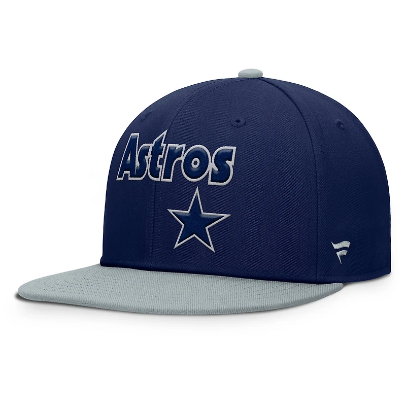 Men's Fanatics  Navy/Gray Houston Astros Yard Fitted Hat