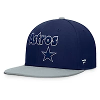 Men's Fanatics  Navy/Gray Houston Astros Yard Fitted Hat