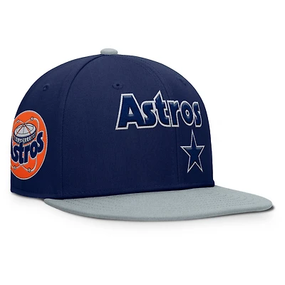 Men's Fanatics  Navy/Gray Houston Astros Yard Fitted Hat