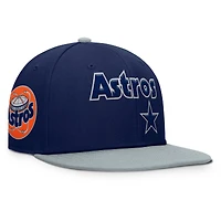 Men's Fanatics  Navy/Gray Houston Astros Yard Fitted Hat
