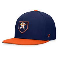 Men's Fanatics Navy/Orange Houston Astros Batter's Box Snapback Hat
