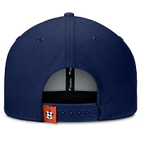 Casquette Snapback Fanatics pour homme bleu marine/orange Houston Astros Clubhouse Splitter