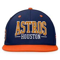 Men's Fanatics Navy/Orange Houston Astros Fundamental Bold Snapback Hat