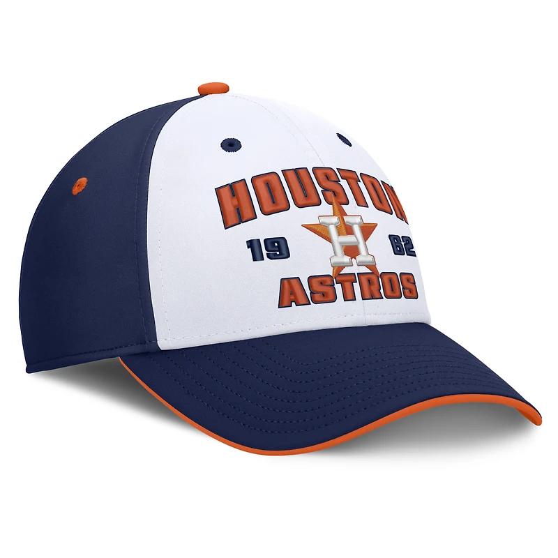 Men's Fanatics Navy/White Houston Astros Jammed Structured Flex Hat