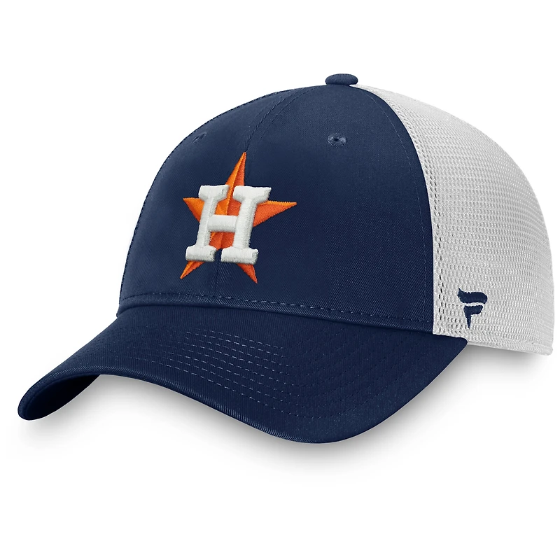 Men's Fanatics Navy/White Houston Astros Team Core Unstructured Trucker Adjustable Hat