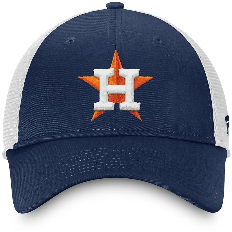 Men's Fanatics Navy/White Houston Astros Team Core Unstructured Trucker Adjustable Hat