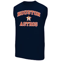 Men's Fanatics  Navy Houston Astros Big & Tall Heart Soul Muscle Tank Top