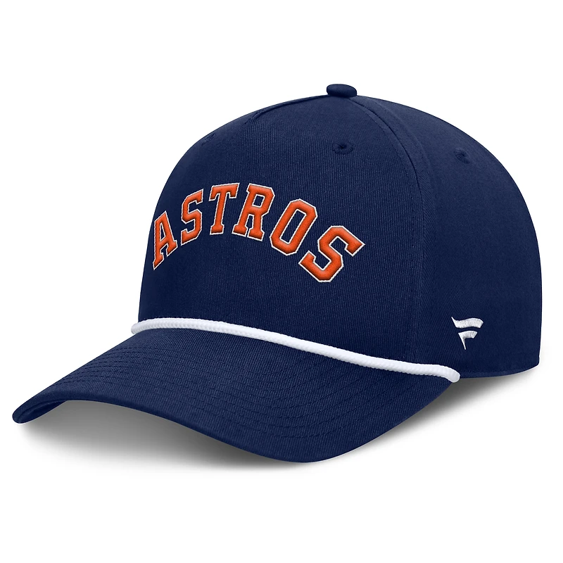 Casquette ajustable en forme de A pour hommes Fanatics Navy Houston Astros Clubhouse Foul Ball
