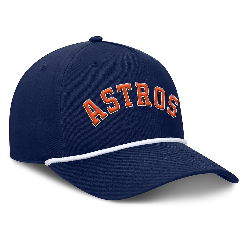Casquette ajustable en forme de A pour hommes Fanatics Navy Houston Astros Clubhouse Foul Ball