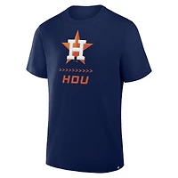 Men's Fanatics Navy Houston Astros Clubhouse Legacy Side Swipe T-Shirt