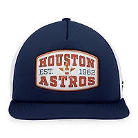 Men's Fanatics  Navy Houston Astros Foam Front Patch Trucker Snapback Hat