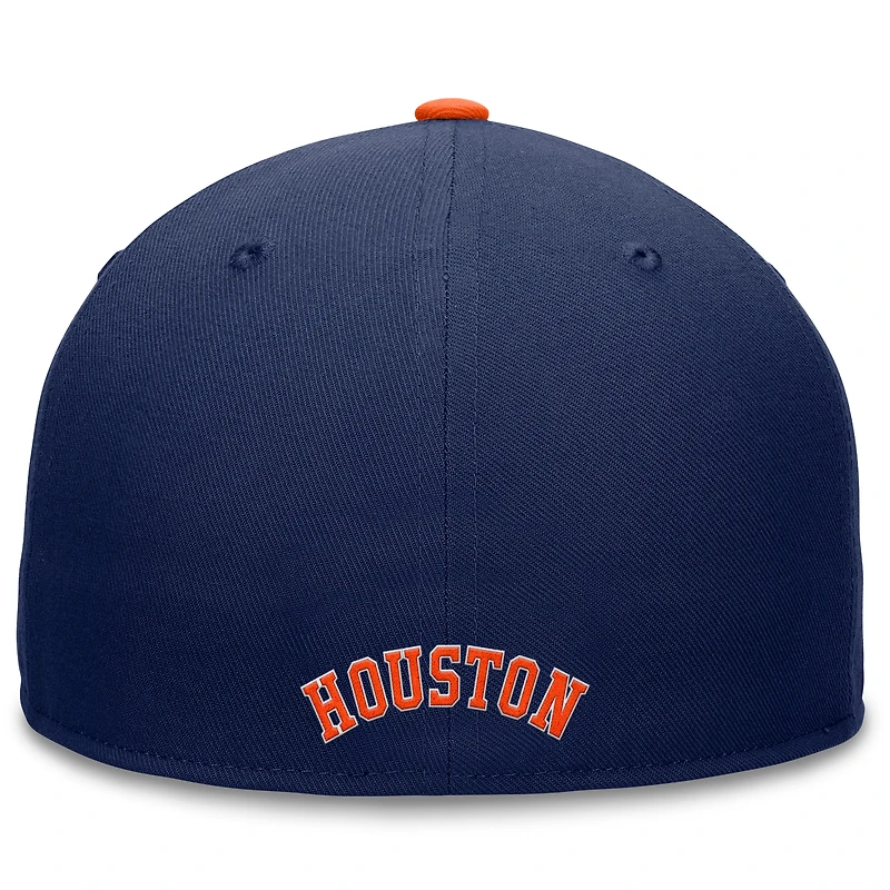 Men's Fanatics Navy Houston Astros Fundamental Tri-Script Fitted Hat