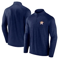 Veste zippée quart de tour raglan pour homme Fanatics Navy Houston Astros