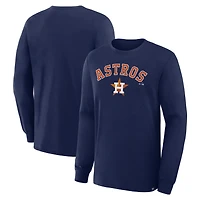 T-shirt à manches longues Fanatics Navy Houston Astros Lock-Up Legacy pour homme