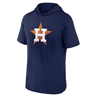 T-shirt à capuche manches courtes Fanatics Navy Houston Astros pour hommes