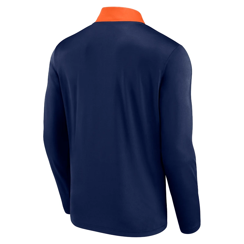 Men's Fanatics Navy Houston Astros Unstoppable Quarter-Zip Top