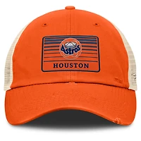 Men's Fanatics  Orange/Natural Houston Astros Cooperstown Collection Eastbound Mesh Adjustable Hat
