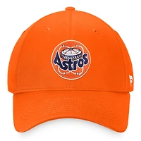 Casquette réglable orange Fanatics Houston Astros Cooperstown Collection Core pour hommes