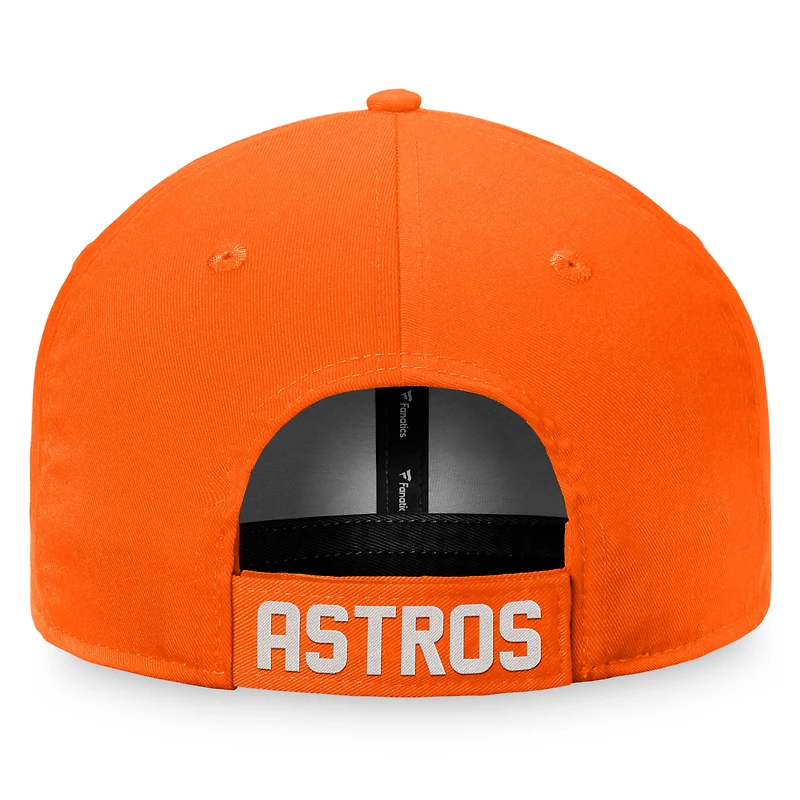 Casquette réglable orange Fanatics Houston Astros Cooperstown Collection Core pour hommes