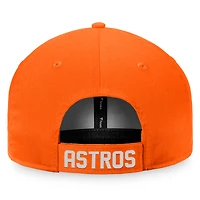 Casquette réglable orange Fanatics Houston Astros Cooperstown Collection Core pour hommes