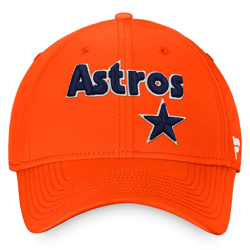 Men's Fanatics Orange Houston Astros Cooperstown Core Flex Hat