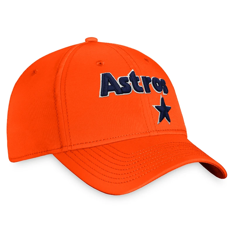 Casquette Orange Fanatics Houston Astros Cooperstown Core Flex pour hommes