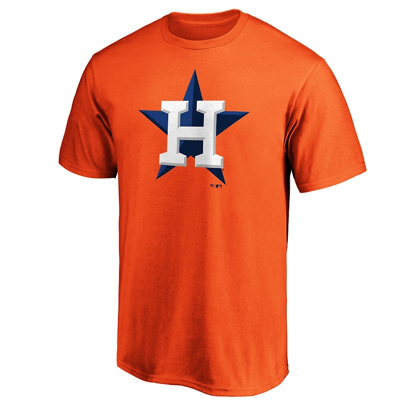 Men's Fanatics Orange Houston Astros Official Logo T-Shirt