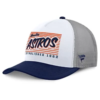 Casquette snapback Fanatics blanche/marine Houston Astros On Deck pour homme