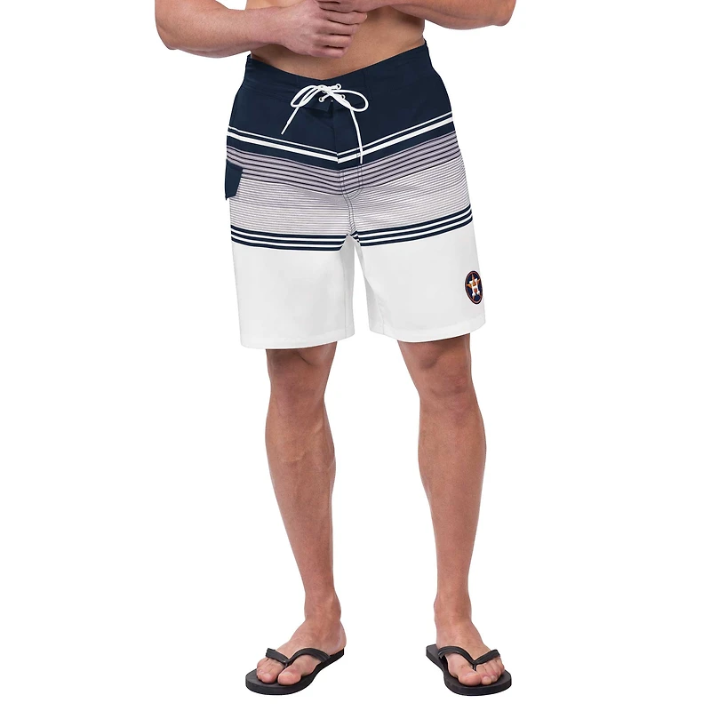 Men's G-III Sports by Carl Banks Navy/White Houston Astros Jump Shot Volley Board Shorts