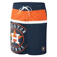 Short de bain Houston Astros Sea Wind G-III Sports by Carl Banks pour homme, bleu marine