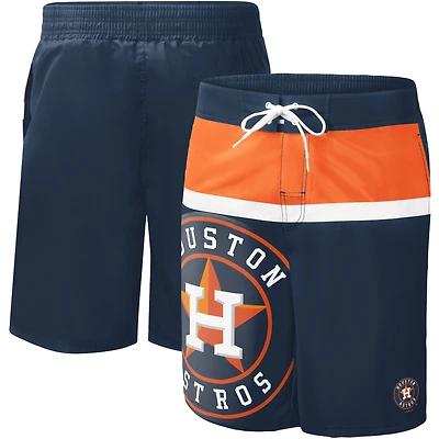 Short de bain Houston Astros Sea Wind G-III Sports by Carl Banks pour homme, bleu marine