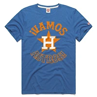 Men's Homage  Blue Houston Astros Vamos Tri-Blend T-Shirt