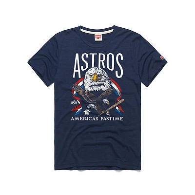 T-shirt homme Hommage Navy Houston Astros, le pasteur américain, en mélange de trois matières