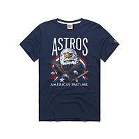 T-shirt homme Hommage Navy Houston Astros, le pasteur américain, en mélange de trois matières