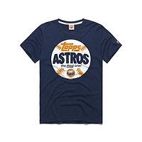 T-shirt homme Homage Navy Houston Astros MLB x Topps Baseball The Real One en mélange de trois matières