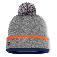 Men's Houston Astros Fanatics Heather Gray Backstop Cuffed Knit Hat with Pom