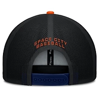 Casquette ajustable pour homme des Astros de Houston, bleu marine/orange, motif Fanatics Cutoff