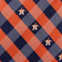 Cravate tissée à carreaux pour homme des Astros de Houston