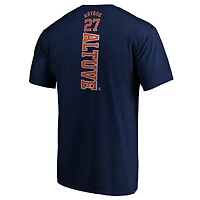 T-shirt bleu marine José Altuve pour homme, meneur de jeu des Astros Houston