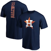 T-shirt bleu marine José Altuve pour homme, meneur de jeu des Astros Houston